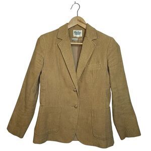 BARCLAY SQUARE Vintage Corduroy Kahki Beige Blazer Size 7/8